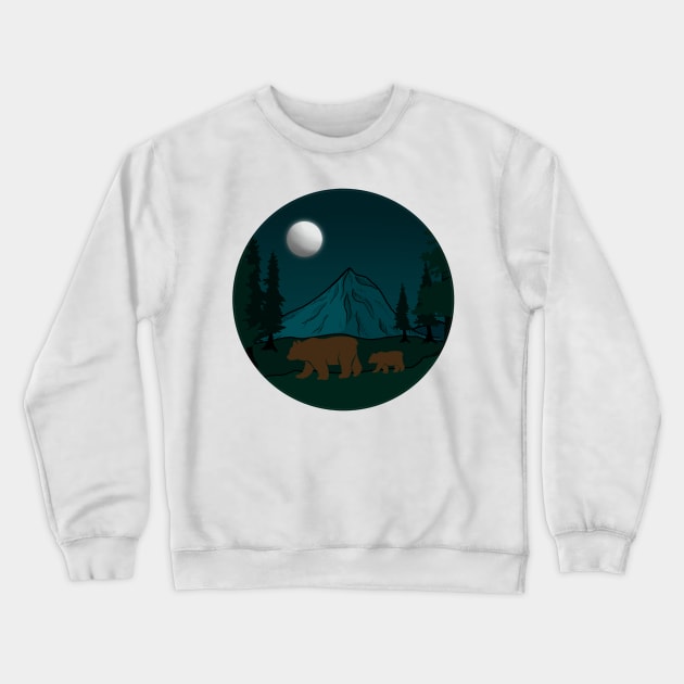 Mt. Hood Bears Crewneck Sweatshirt by FernheartDesign